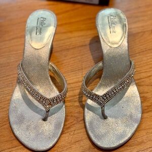 Pelle Moda Glittering Gold Sandals